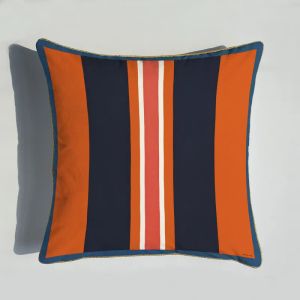 45 * 45cm Couvre-coussin de la série orange avec taie d'oreiller imprimé de fleurs de cheval, chaise de maison, décoration canapé, oreiller carré