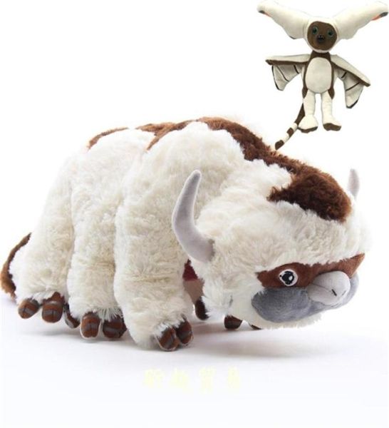 45 55 cm AVATAR ANIME Le dernier Airbender Toys Avatar Appa Plushie Farmed Toy Soft Momo Poupées d'animaux en peluche Cadeaux d'anniversaire 23296634