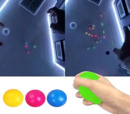 45/60 mm Stick Stick Ball Glowing Glowing Blobles Squash Toy Squash Osmas Target Ball Ball Décompression Throw Stress Soulefer Kids Gift1672721