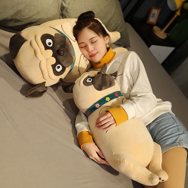 45 à 90 cm Nouveau chien en peluche pug toys doux animaux en peluche shar pei oreiller poupées enfants enfants cadeaux d'anniversaire