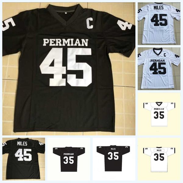 45 Boobie Miles Friday Night Lights Camisetas de fútbol americano con parche C # 35 Boobie Miles Jersey de escuela secundaria para hombre Swen