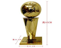 45 CM de hauteur Trophée Larry O'Brien de la Coupe Trophée de basket-ball Prix du match de basket-ball pour le tournoi de basket-ball212j8810742