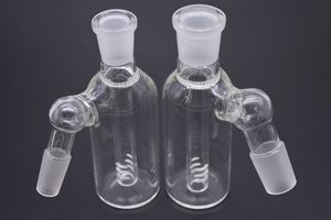 45 degrés 14mm 18mm ashcatcher conduites d'eau en verre matrice percolateur pas cher attrape-cendre capiteux dab plate-forme pétrolière fumer de l'eau tabac bong tuyau