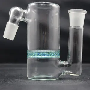 Accessoires de fumage de collecteur de cendres de 45 degrés avec Perc de disque fritté pour les conduites d'eau de Bong en verre Dab Rigs taille de joint de 18mm