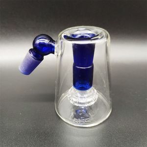 45 Degrés Multi Couleur Noir Bleu Teal UFO Fly Dish Attrape-Cendres Pour Bong En Verre Tuyau De Fumée Pièce De Tête 14MM Bubbler Tornado Dab Rig Accessoire De Fumée