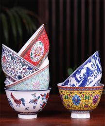 45 pouces Jingdezhen en céramique petit bol de riz chinois os porcelaine Ramen bols à mélanger vaisselle maison cuisine vaisselle support alimentaire 204011887