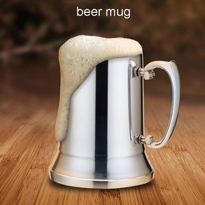 450/560 ml en acier inoxydable chope Stein bière tasses grande capacité double paroi Moscou Mule tasse métal Cocktail tasse gobelet avec poignée cadeau fête des pères ZL0604