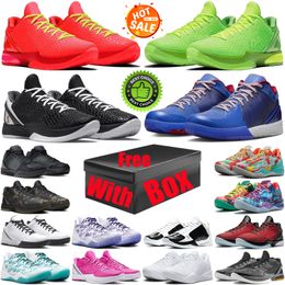 Avec la boîte 6 Chaussures de basket-ball protro inverse Grinch pour hommes grinches 8 halo 4 défier rouge 5 Think Pink Mens Trainers Sneakers