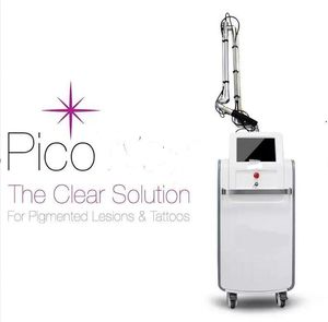 450 PS PicoSecond Laser Tattoo Removal Machine Verticale Q Switched Nd Yag Lazer Sproet Verwijder apparatuur Picolaser 755 1064 532 schoonheidsmachine