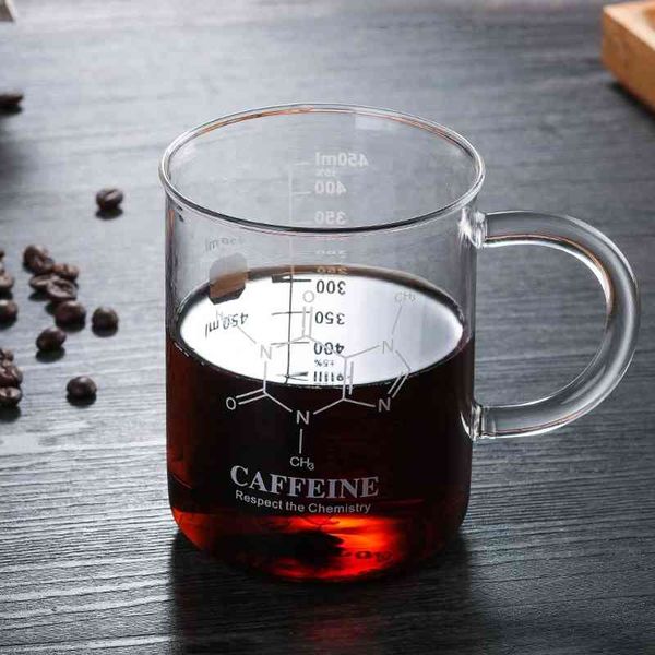 450Ml tasse en verre Double paroi récipient tasse à café isolation thermique haute échelle de Borosilicate Drinkware boîte cadeau 210409