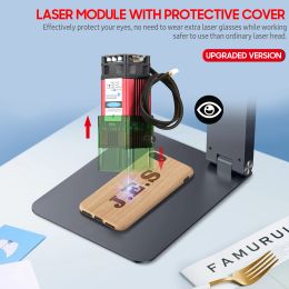 Module laser CNC 450 Nm 40W avec couverture protectrice de la tête focale fixe HEAGER LASER COUPE LASER HEURS LASER CUTTER 3D