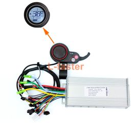 450W ~ 1000W Elektrische Borstelloze Motor Controller Duim Throttle met LCD-scherm Elektrische scooter Snelheidsregelaar en gaspedaal