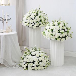 45cm-70cm decoratieve bloemen aangepaste grote kunstbloem bal bruiloft tafel centerpieces stand decor geometrische plank partij podium voorstel boeket