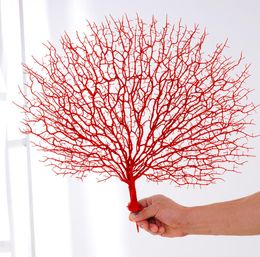 45 cm Branche d'arbre artificiel décorations de mariage de corail blanc maison artificielle de paon corail branches en plastique branche 9432612