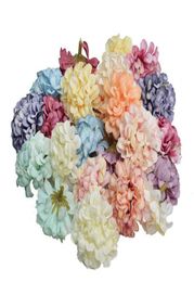 45 cm Hortensia Handmade Artificial Flower Head Mariage Party Home Decoration DIY COURSE CADEAU SCHAPBOTRE CARAL CARBRE Tête de fleur en vrac 3476876