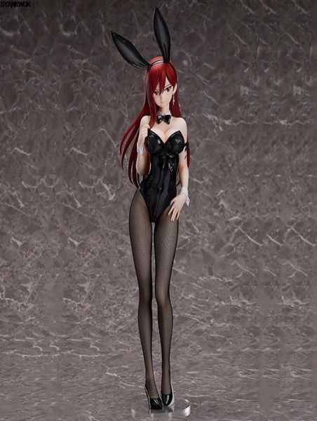 45cm Ing Fairy Tail Erza Scarlet Bunny Girl Anime Figure Sexy Girl PVC Action Figure Toys Collection Modèle Doll Gift Unisexe MX3576518