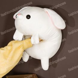 45cm kawaii mignon lapin blanc jouet en peluche charmant couché long oreille gras lapin en peluche en peluche pour filles