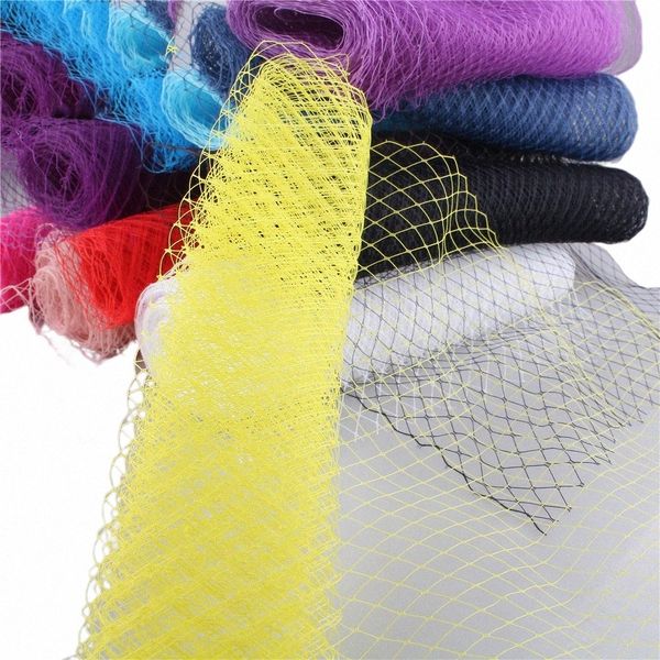 45 cm Largeur Russian Veiling Hat Birdcage Veils Netting Mesh Fabric pour mariage Milliney Trim Netting DIY HEIRS ACTORES Q7G3 #