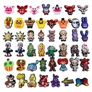 45Colors Halloween Game Bear Animals Anime Charms Wholesale Enfance Memories Game Donjon Carton Cartoon Charmes Accessoires de chaussures PVC Decoration Boucle Soft Rubber