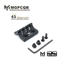 Mou latéral à 45 degrés compatible avec la boucle de base des lunettes keymod et MLOK