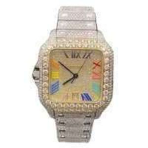45JR 5S7M Polshorloge Custom rapper hiphop sieraden heren vvs diamanten horloge iced out VVS1 horloge voor man en vrouwUWVU