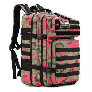 45L Tactical sac à dos Pack militaire 3p sac d'assaut Men des hommes armée en plein sac à paquet étanche à l'escalade Camping Randonnée Mochila 240409