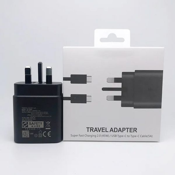 Chargeur Super rapide 45W pour Samsung Galaxy S23 S22 S21 Ultra, câble USB C Type C 5A, accessoires de Charge rapide pour téléphone