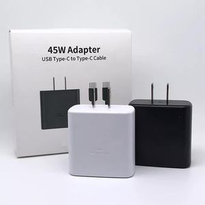 45W supersnelle oplader TA845 met 5A type-C kabel voor opladen via de muur voor Samsung Galaxy S20/S21/S22 Ultra per retailpakket