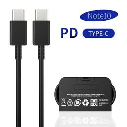 45W Type-C USB-C PD 5A Chargeur mural Super Fast Fast Charging Adaptateur avec câble de type C pour Samsung Galaxy S24 S23 S21 S20 Note 20 Note 10 Android Smartphones EP-GD977 Câble téléphonique