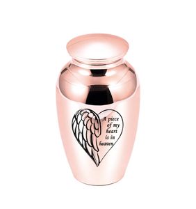 45x70mm Love Angel Wing Cremation Urn for Ashes KeepSake Small Memorial Funeral Urn pour PETSHUMANS5392521