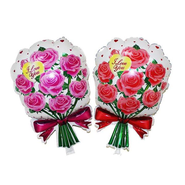 46*62 cm Rose ballons mariage mariage fête d'anniversaire décoration feuille ballons rouge Rose fleur mère cadeau Globoes ZA5985