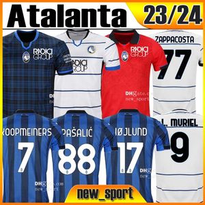 23 24 Atalanta BC Jerseys de fútbol Muriel Gomez Duvan Gosens Jerseys Lammers Miranchuk Ilicic Pasalic de 2023 2024 Men Football Shirt Uniforme