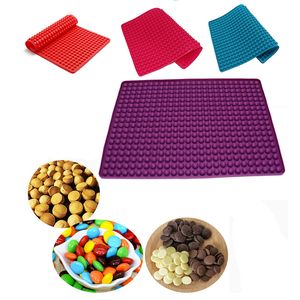 Mini moule rond en Silicone à 468 cavités, semi-sphère, moules à bonbons gommeux, friandises pour animaux de compagnie, moule de cuisson pour biscuits à la gelée de Ganache XBJK2103