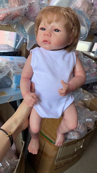46cm Reborn Baby Dolls Bebe Lifeke Life Lift-Born mignon Touet de corps en silicone pour enfants