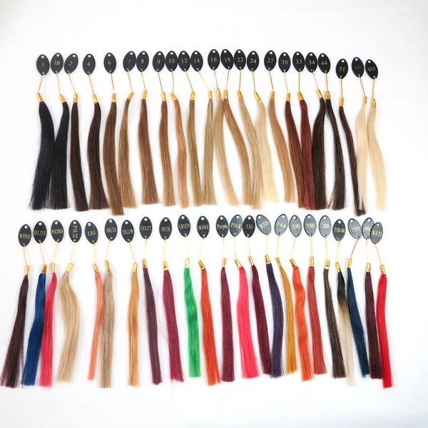 Anillos de color de 46 colores para extensiones de cabello humano XUCHANG HARMONY HAIR puede personalizarse a sí mismo Color de belleza de moda