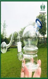 47 inch Waterleidingen Mini Ronde Fles Glazen Bong Roken Waterpijpen Inline Perc 14mm Mannelijke Gezamenlijke Helder Kom Stuk Dab Tool Accessor2080331