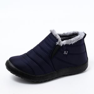 472 Winter Women Botas Botas Mujer Waterpoorf Snow Slip On Flat Casual Shoots Plush Boots Plus Tamaño 230923 A
