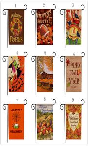 4732cm Halloween Garden Vlaggen Pompoen Ghost Witch Print Party Home Decor Outdoor Hanging Flag 171 Styles C50609471211