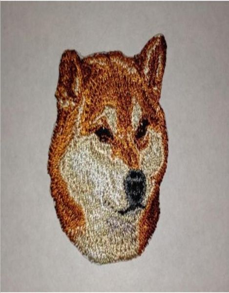 4773 cm artisanat Inu chien race Portrait broderie Patch fer sur patchs sur vestes tissu vêtements 4266681
