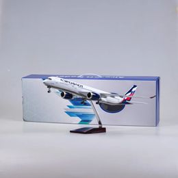 Avión a escala 47CM 1/142 Airbus A350 Aeroflot Russian Airlines modelo W avión de resina ligero y rueda para colección juguetes de exhibición 240118