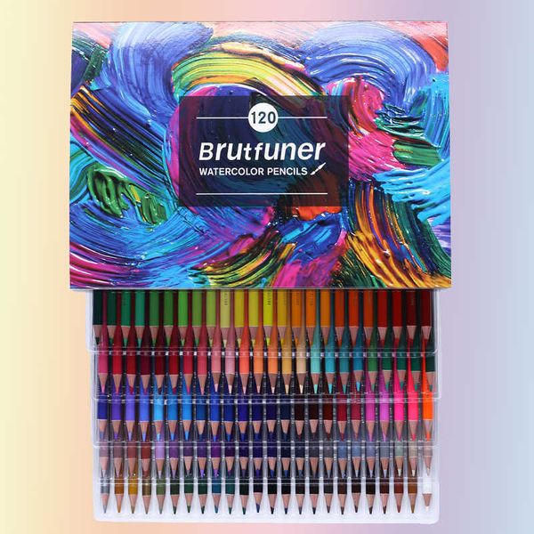 Ensemble de crayons de couleur à l'eau, 48/72/120/150/180 couleurs, pour artiste, dessin, croquis, livres de coloriage, crayon de couleur scolaire, lapis de cor