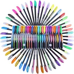48 Gel Color Pensgel Ink Glitter Pen Smart Color Markers Art Fine Tip Kit For Kid Coloring Books Drawing Journaling 240430