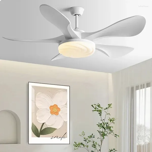 Ventilateur de plafond LED moderne de 48 pouces 58 pouces Lumière de vent fort