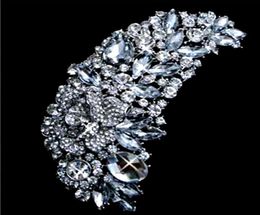 48 inch enorme Crystal Broche Rhinestone Diamante Marquise Crystal Extra grote bruidsbroche sieraden2934903