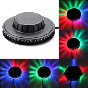 48 LED Mini AutoVoice-geactiveerde roterende feestverlichting Zonnebloem LED-verlichting RGB Disco DJ KTV Stage Lidht LL