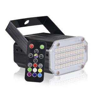 48 LED RGB UV White Strobe Lights Disco DJ Party Holiday Christmas Music Club Sound Activated Flash Stage Lighting Effect
