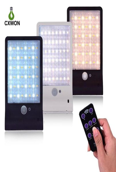 48 lámparas solar LED luces de sensor de movimiento súper brillante al aire libre luz de seguridad impermeable inalámbrica con control remoto 3 modos para GA4759320