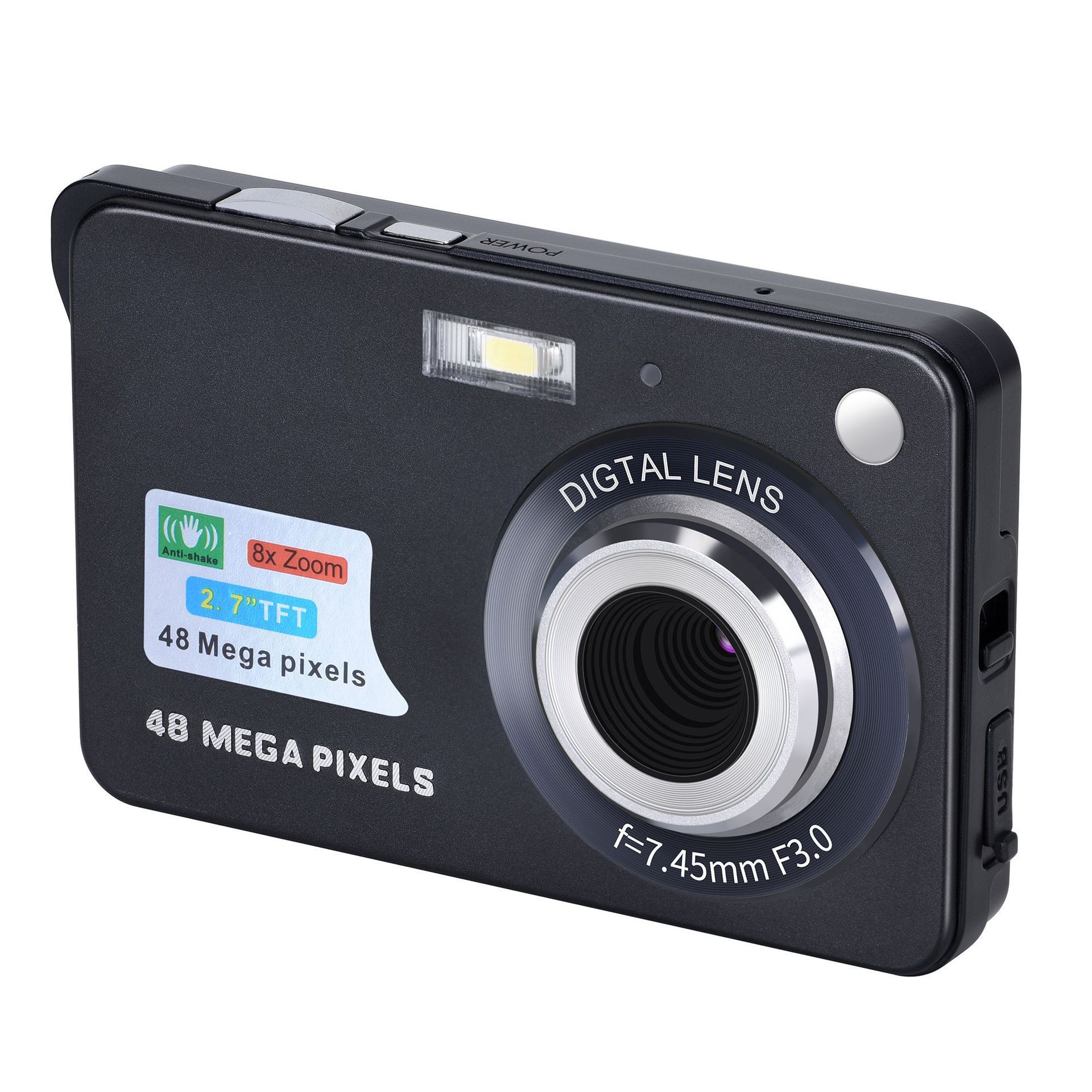 48 miljoen pixel retro digitale camera, thuis selfie-kaartcamera, high-definition camera