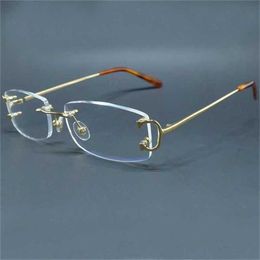 48% OFF Lunettes de vue transparentes Hommes Marque Cadre optique Designer de luxe Carter Eye Glass Big Clear Eyewear FramesKajia Nouveau