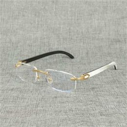 48% OFF Designer tendance bois naturel carré clair hommes cornes de buffle surdimensionné aléatoire pour femmes lunettes de lecture OculosKajia nouveau